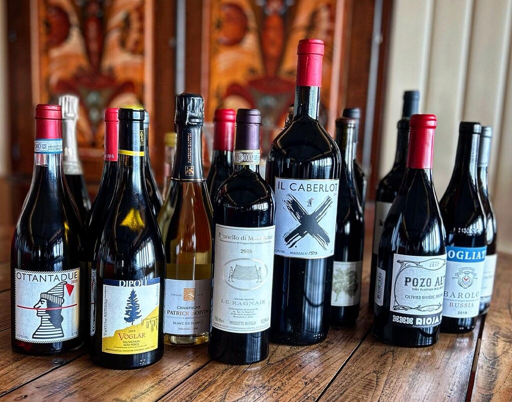 Wines selected to enhance the food