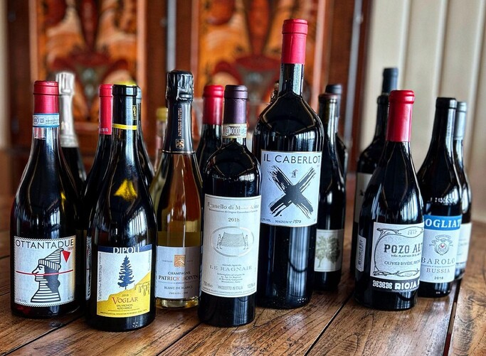 Wines selected to enhance the food