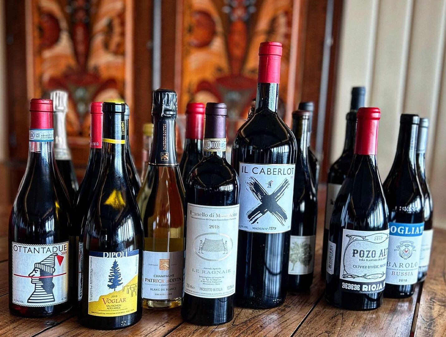 Wines selected to enhance the food